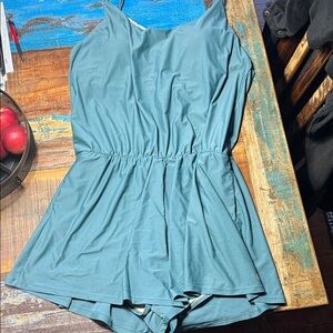 Teal Women’s Swim Romper